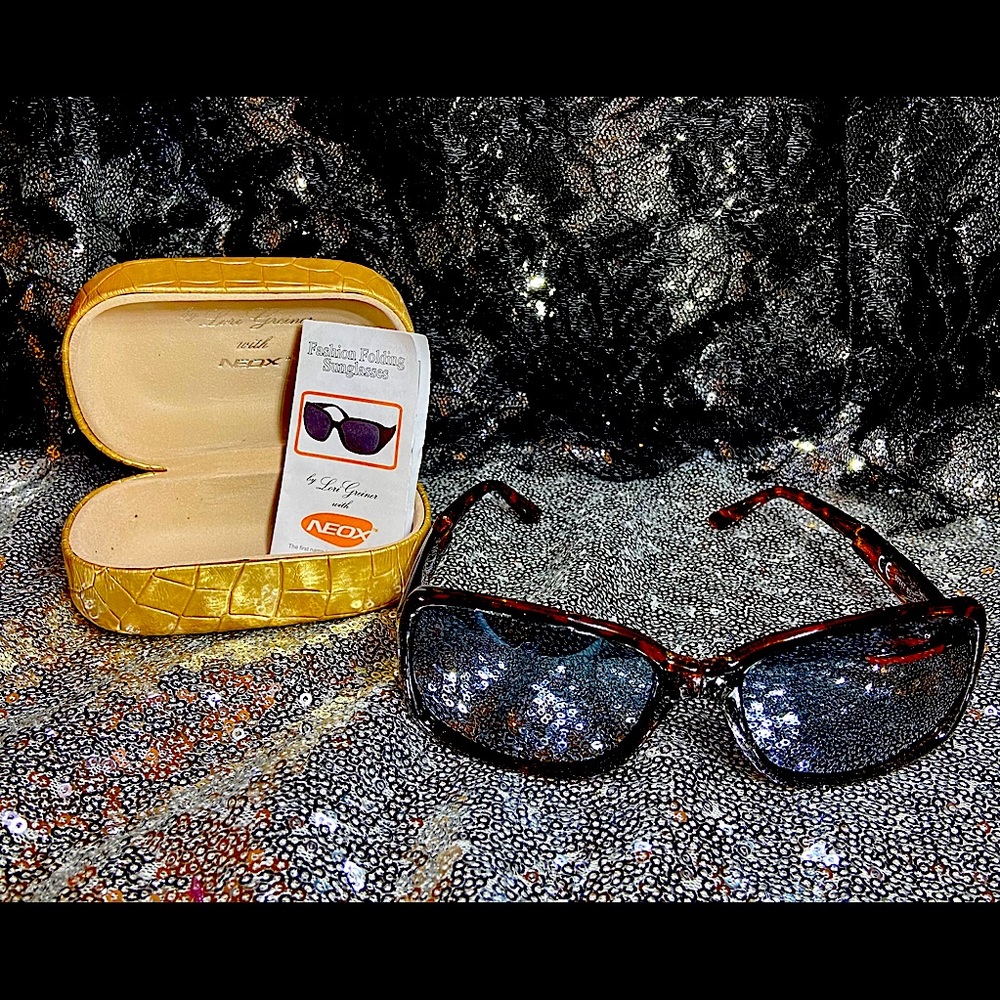 Neox Folding Sunglasses with Case by Lori Greiner